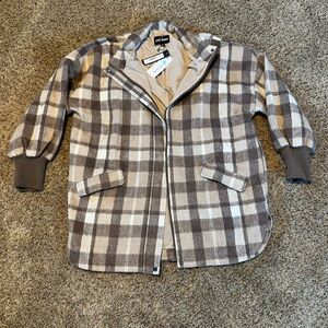 Steve Madden Plaid Jacket
